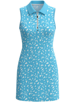 Blue Fluff Sleeveless Dress