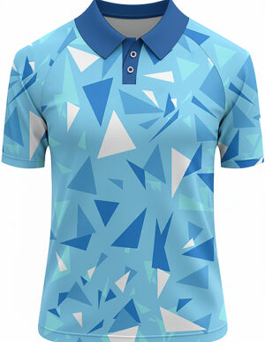 Blue Shards Golf Shirt