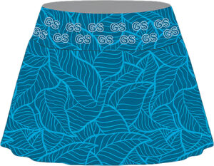 Dark Blue Leaves Skirt