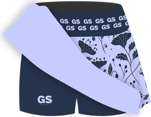 Purple Floral Skort