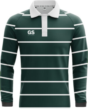 Green & White Striped Warm-up Shirt