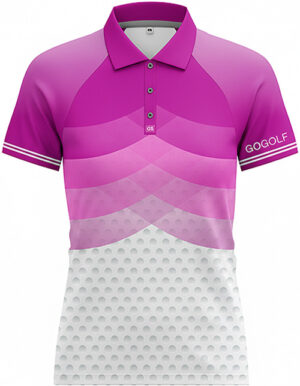 Pink Fade Golf Shirt