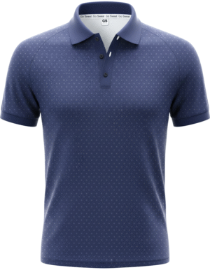 Navy Diamond Golf Shirt