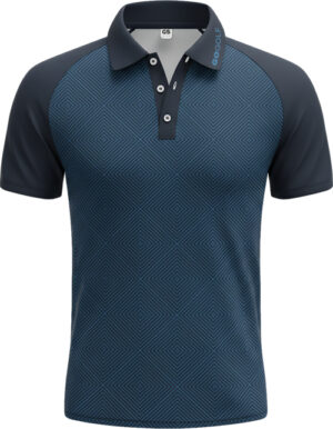 Navy Triangle Golf Shirt