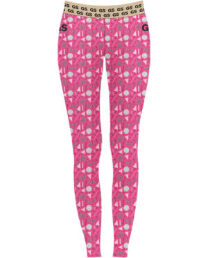 Pink Doodle - Full Tights