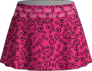 Pink Swirls Kids Skirt