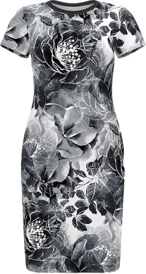 Black Floral Promo Dress
