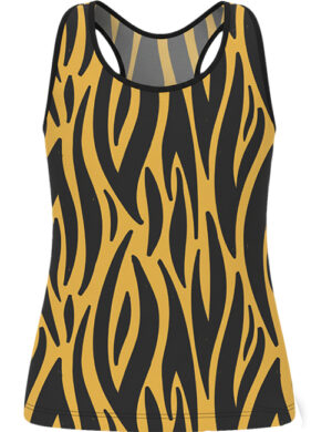 Yellow Lines Girl Vest